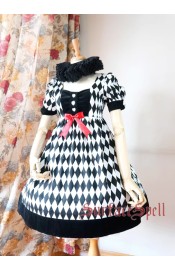 Surface Spell Gothic Virtual Clown High Waist One Piece(Full Payment Without Shipping)